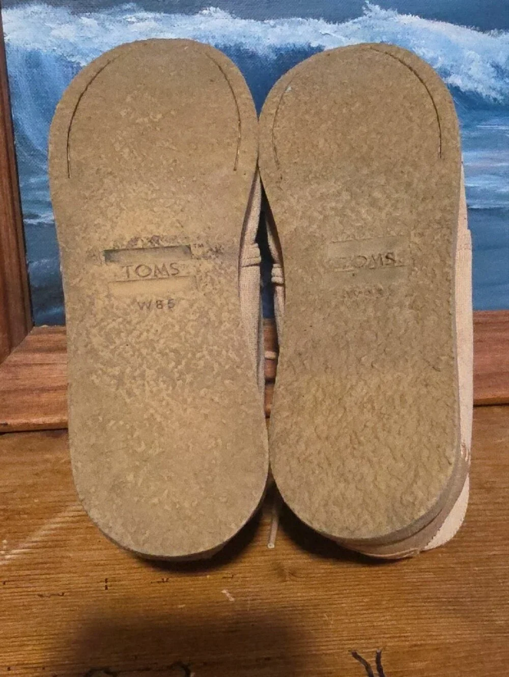 Toms Women's Chukka Boots in Tan Canvas, W 8.5